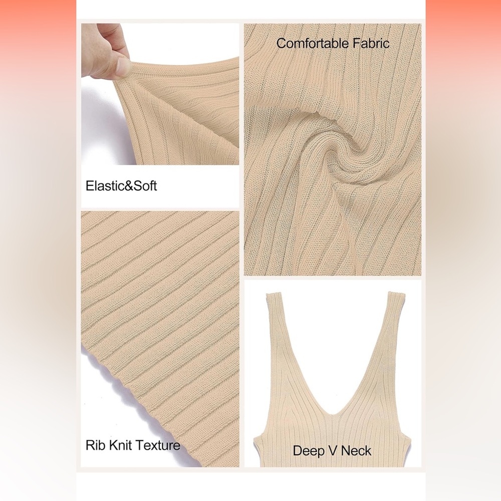 Chic Tan Ribbed Maxi Dress - Picture 2 of 5